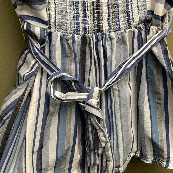 Motherhood Blue and White Wrap Tank Top - Picture 9 of 13